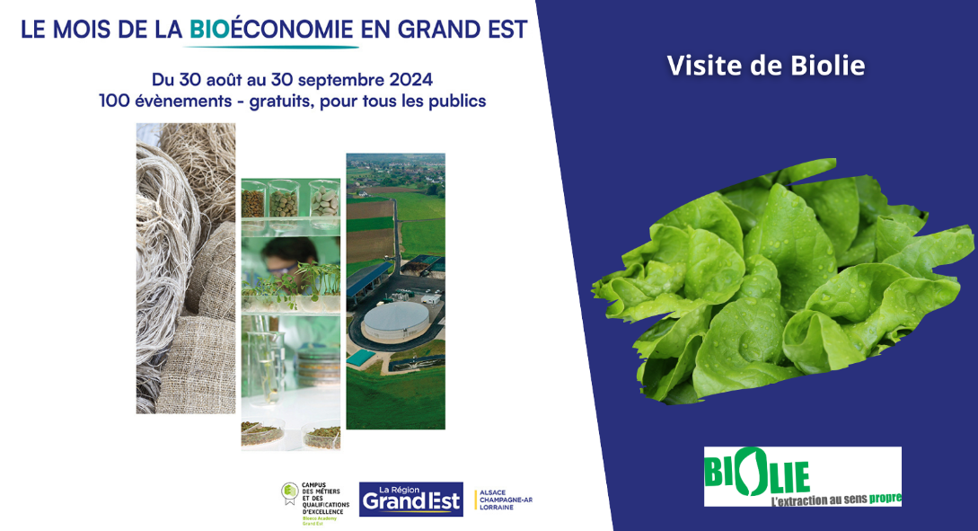 Mois de la bioéconomie - Visites de startups : Biolie