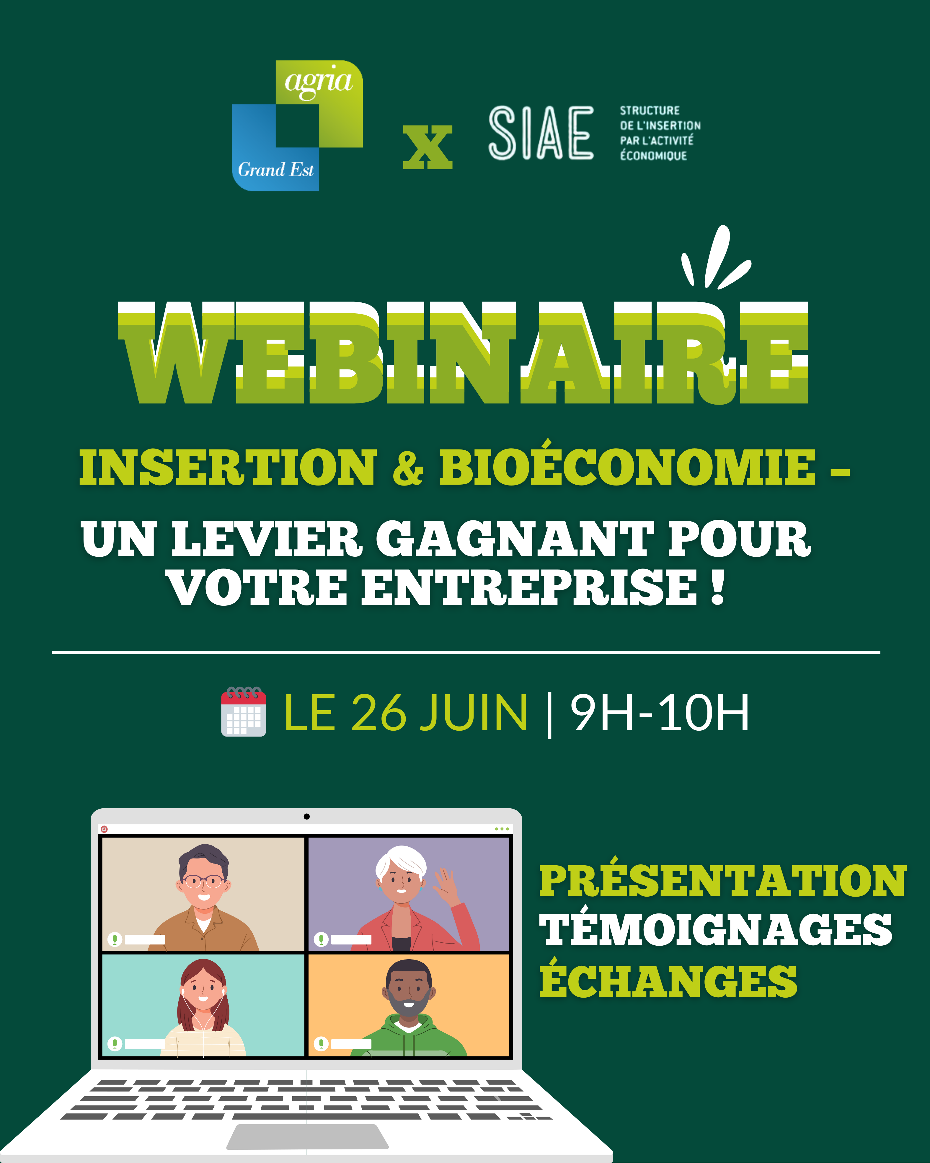 Webinaire : Insertion et Bioéconomie – Un levier gagnant pour votre entreprise !